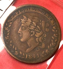 1841 US Hard Times Token “ Millions for Defence Not One Cent Tribute” Coin