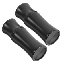 2 PCS Pool Cue Joint Protector Black Billiard Protectors Cues End