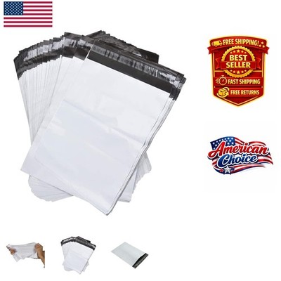 Durable Water Resistant Poly Bags 12'' x 15.5'' - Self-Sealing for Secure Shipping