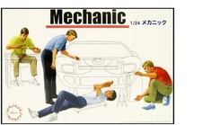 1:24 Mechanic 4 Figures Set Plastic Model Part Kit Fujimi 11662