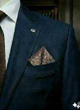 Nwot Polyester 9.5" X 9.5" Pocket Square, Various Colors  Patterns.