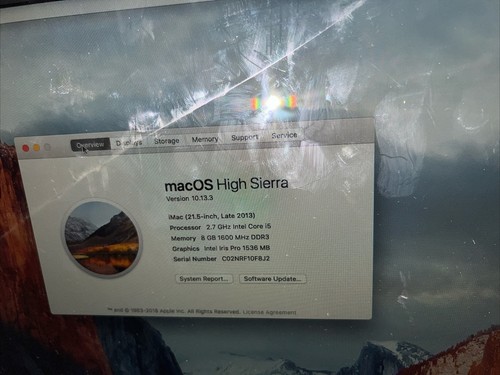 Apple 21.5 inch iMac Slim Desktop 2013 | Quad Core i5 2.7GHz | 1TB SSD | 8GB RAM - Afbeelding 7 van 12