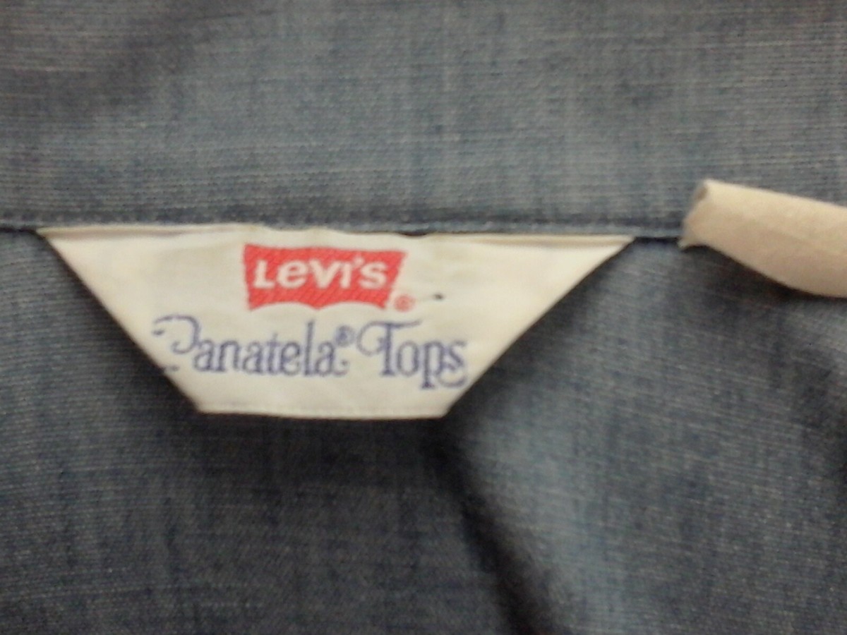 トップス Levi's Panatela (1970svest made in usa) Levi's Panatela Tops Vintage Pearl Snap Button Jacket shirt