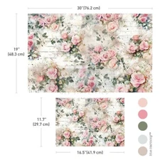 Re-Design with Prima, Double Delight, Decoupage Fiber Paper Set, Rosy Reverie, P
