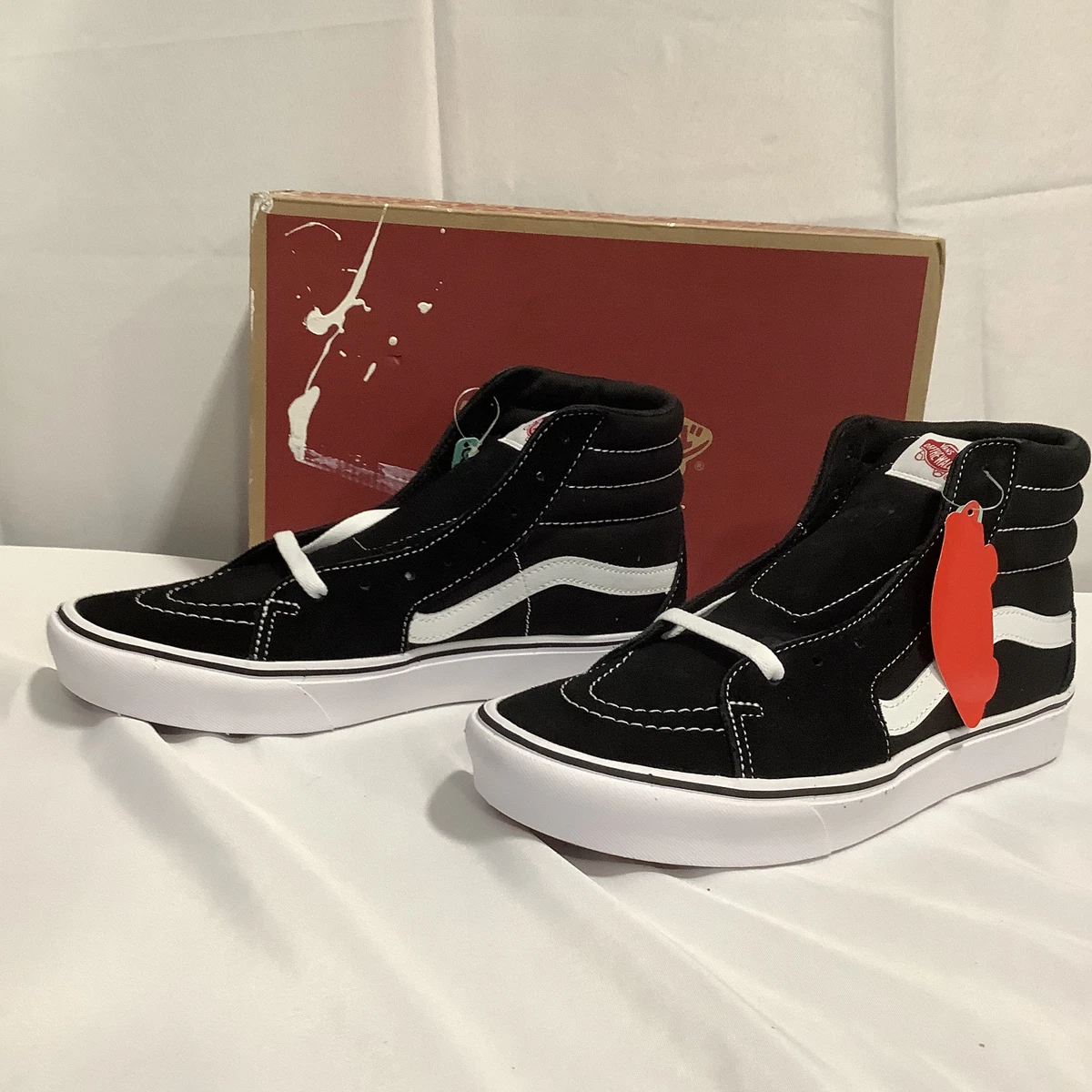 vans sk8 hi black laces