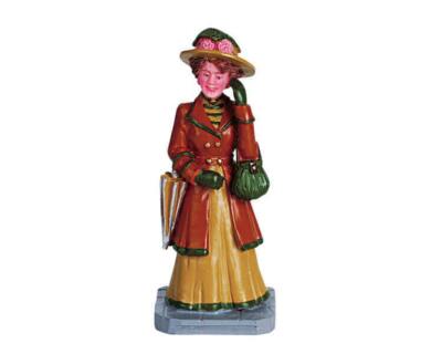Lemax 2006 Strolling Woman Coventry Cove #62319 Classic Elegant Fancy Fashion 