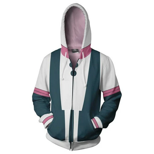 Boku no Hero Anime Hoodie Ochako Uraraka Pullover Jacket Coat