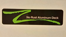 oem 94-6303 Reproduction lawn boy commercial series no rust aluminum deck decal