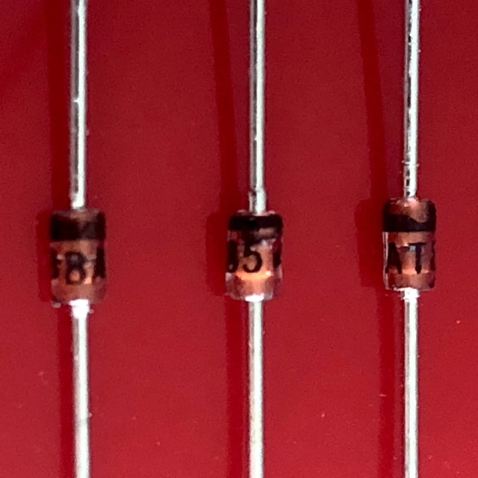 [3x] BAT85 Philips NXP Schottky barrier single diode 30V 200mA DO-34-2 axial