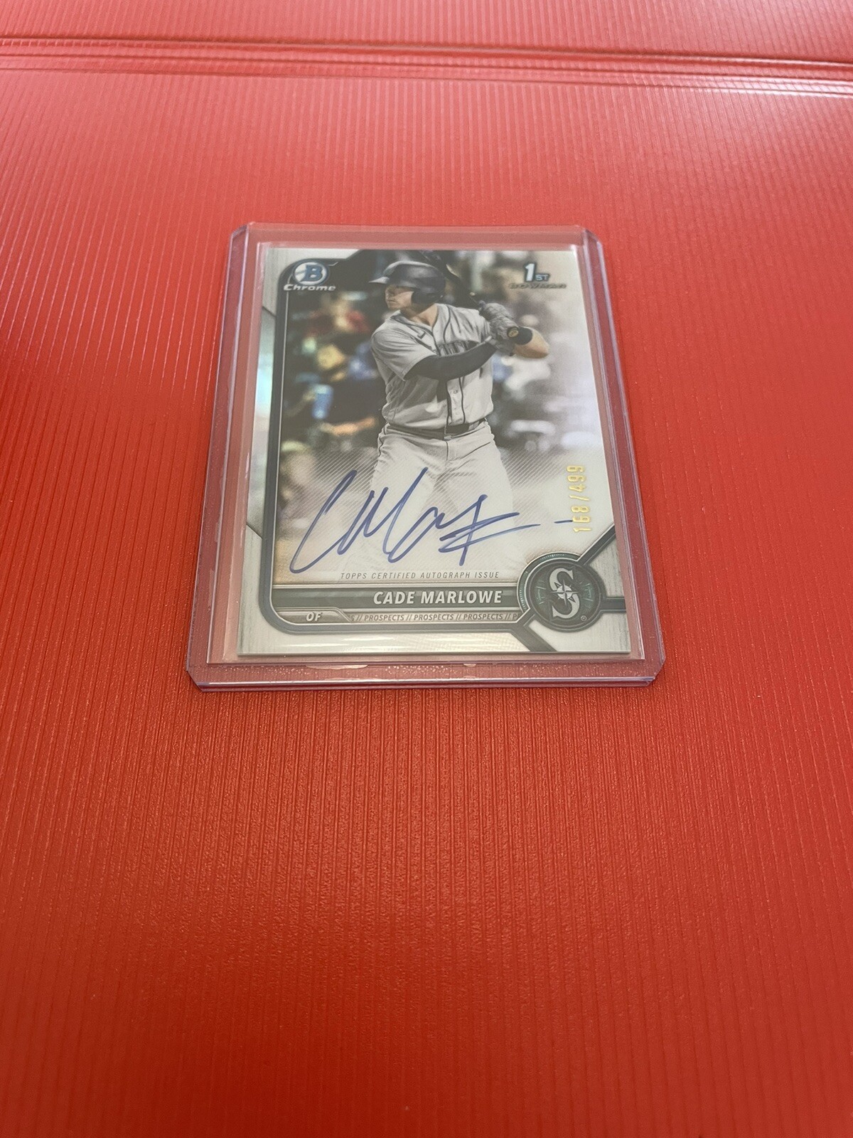 2022 Bowman Chrome Prospect Auto Refractor /499 Cade Marlowe #CPA-CM Auto