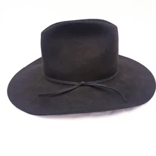 Resistol 4X Beaver Self-Conforming Cowboy Western Hat, Size 7 1/8 black 