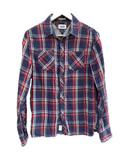 Tommy Hilfiger Denim Men's Red American Brand Check Shirt Size S