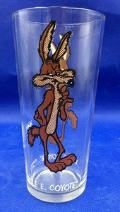 wile e coyote pepsi glass