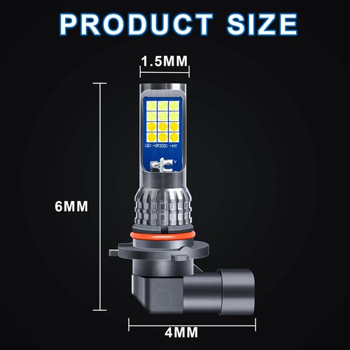 Switchback White&Yellow Dual Color LED Foglight Bulbs For Dodge Magnum 2005-2008 - Picture 3 of 12