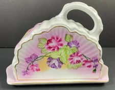 Reinhold Schlegelmilch Butter Dish Rose Floral Cheese Keeper R S Vintage Antique