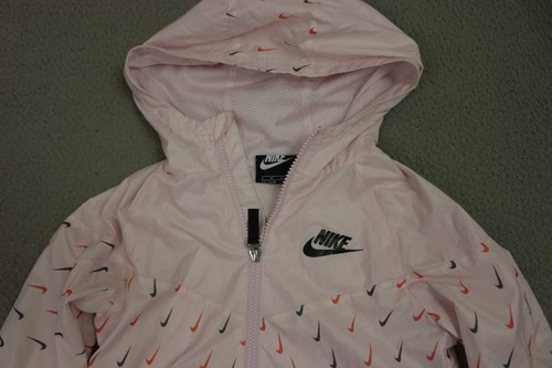 Nike Hoodie Windbreaker Kids Size Medium 6 Years Old Full Zip Jacket Nike Logo - Picture 2 of 10