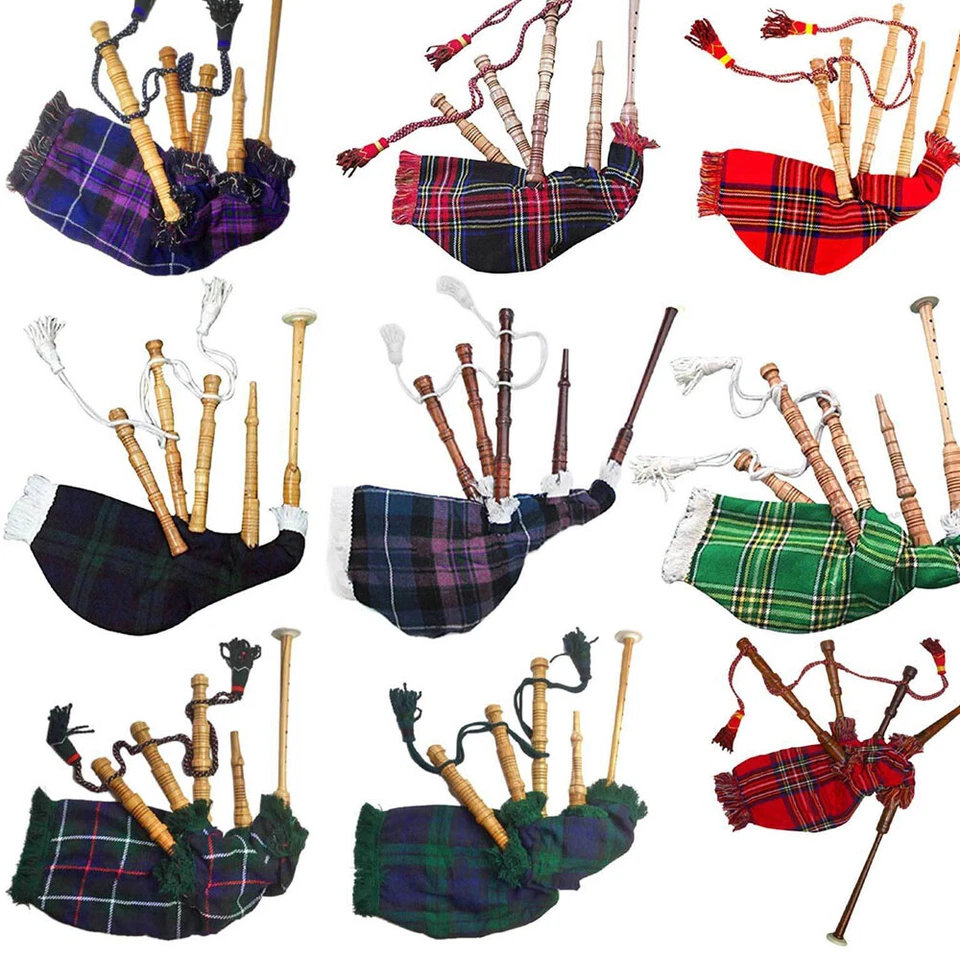 TARTANCITY Child Bagpipe,Junior Playable Bagpipes/Kids Toy Bagpipe Various Tartans/Gaita-TC