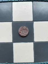 RARE TWO 5 PENNIES STUCK TOGETHER - QUEEN'S CROWN WITH FLOWERS