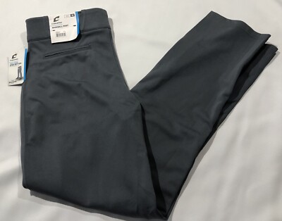 NEW! NWT Men's CHAMPRO Baseball Pants Gray Triple Crown Open Bottom Sz Medium