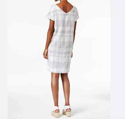 slim fit dress slacks Grey Linen Asymmetric Dress C427 – YLISTYLE