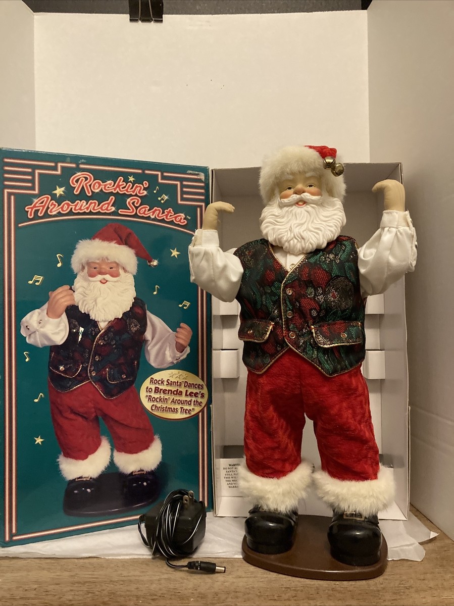 Animated Rockin' Around Santa Claus Dancing Christmas Brenda Lee