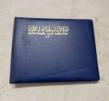 1978 Plymouth Dealer Data Book & Car Selector Album Salesman Trail Duster Volare