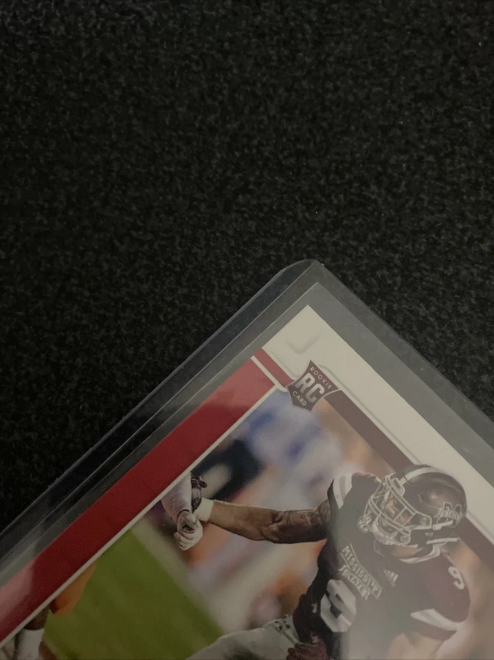 Montez Sweat 2019 Score Football Red Parallel RC #368 Mississippi State  - Image 3 of 4