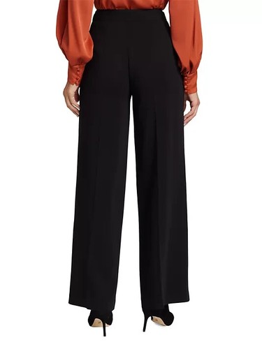 NWT $325 Elie Tahari Pleated Front Wide-Leg Trousers 6 - Picture 2 of 6