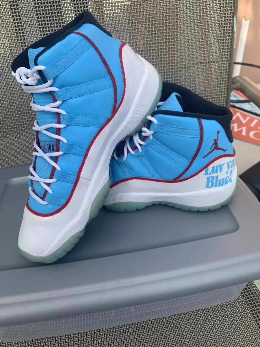 Air Jordan 11 XI Legend Blue Custom Houston Oilers Sz. 6.5 eBay