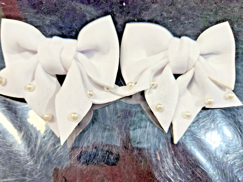 Pair of Hair Accessories Bowknot Hair Clips Bang Clip Large Bow Hairpin Girls - Picture 3 of 23