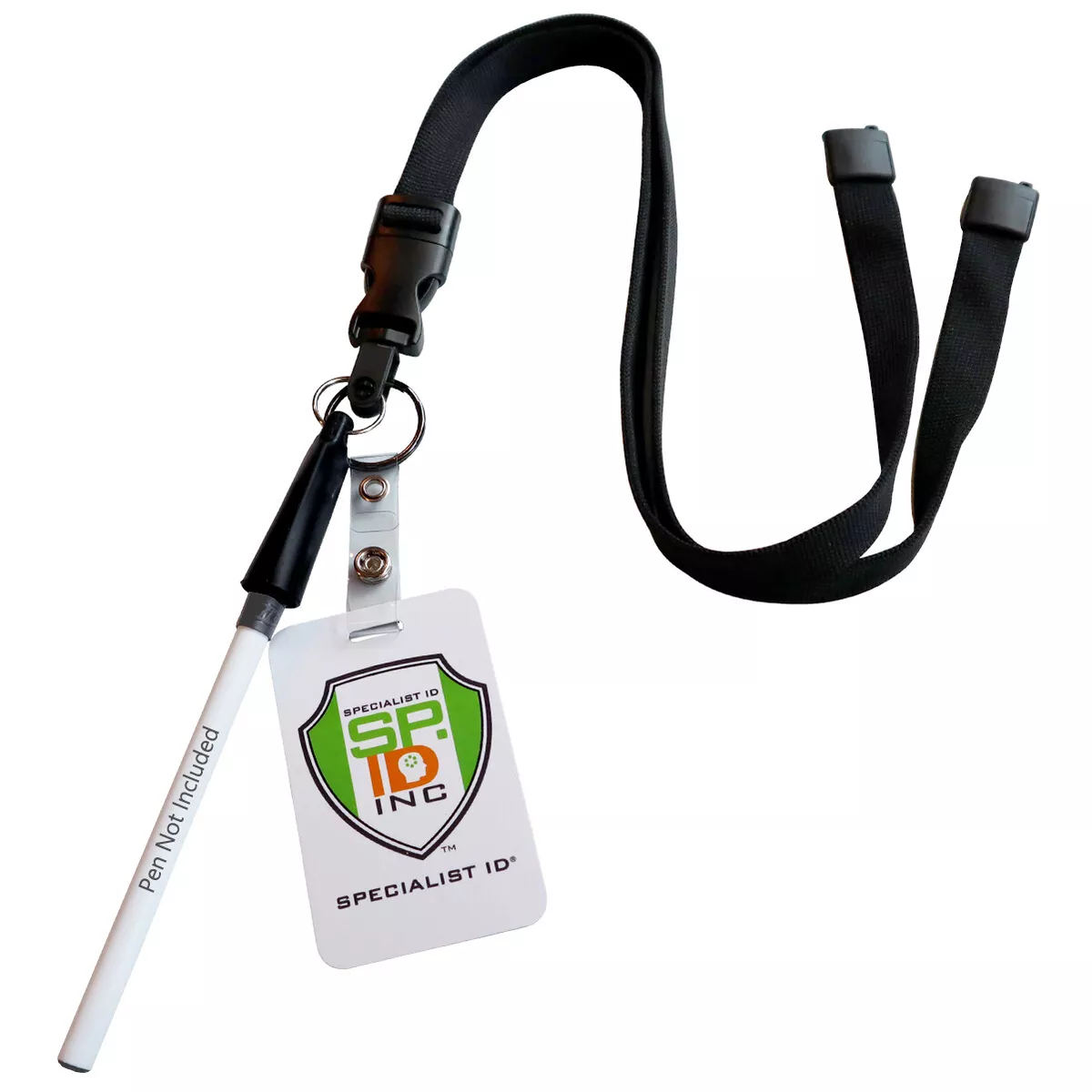 5-Breakaway Lanyard with Badge Strap Clip, Pen & Key Ring Holder