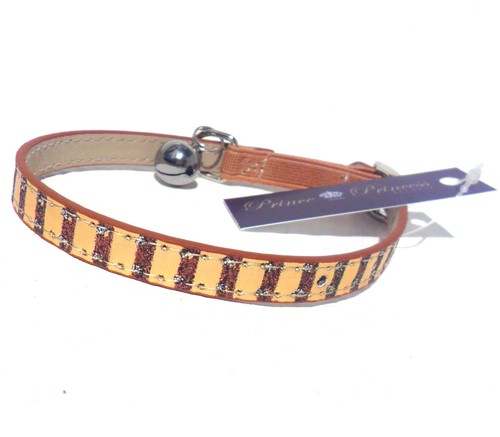 Metallic SAFETY CAT COLLAR Gold Silver Blue Glittery Shine + Bell Brand New UK - Picture 13 of 17