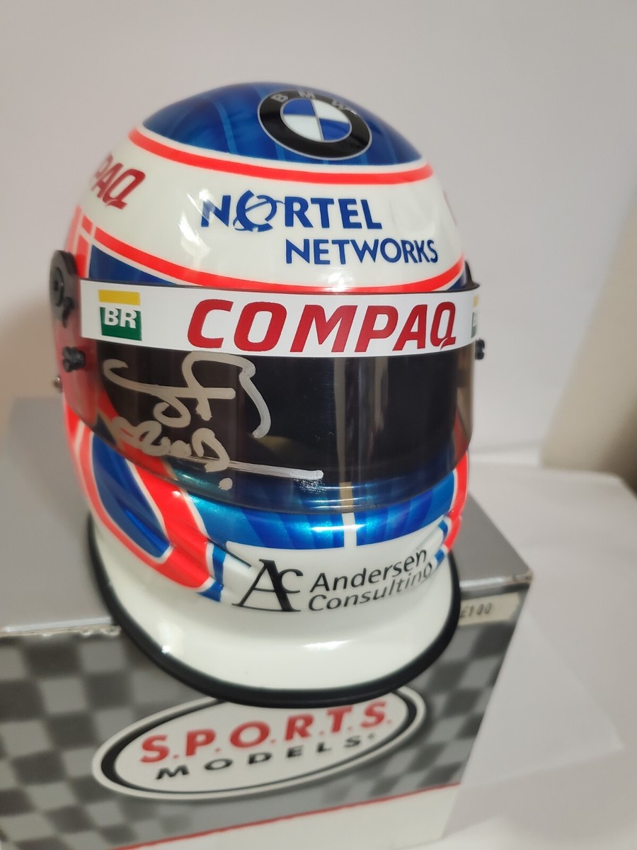 ORIGINAL JENSON BUTTON 2000 F1 1/2 1:2 SCALE HELMET- SIGNED