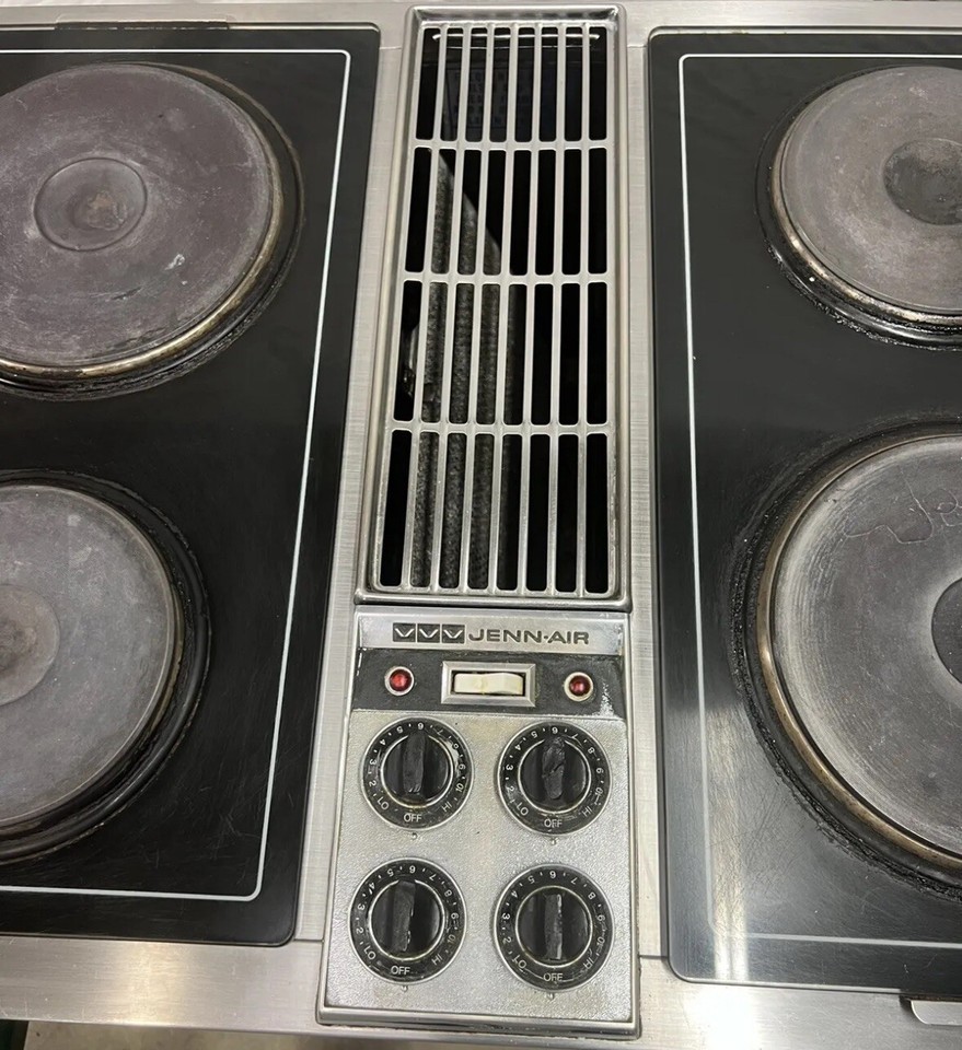 JENNAIR Stainless Downdraft Cooktop 30” Electric Model C221 W/ Grill SEE VIDEO eBay