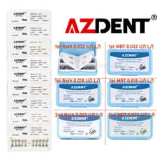 10X Dental Ortho Brackets Mini/Standard MBT/Roth Hook 345 /Buccal Tubes Roth MBT