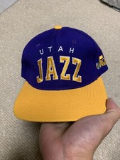 vintage utah jazz arch starter sports specialties logo athletic nfl mlb nba nbl
