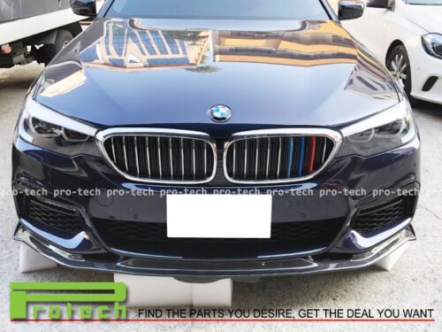Carbon Fiber HM Style Front Bumper Lip For 2017+ BMW G30 530i 540i 550i M sports - Foto 2 di 2