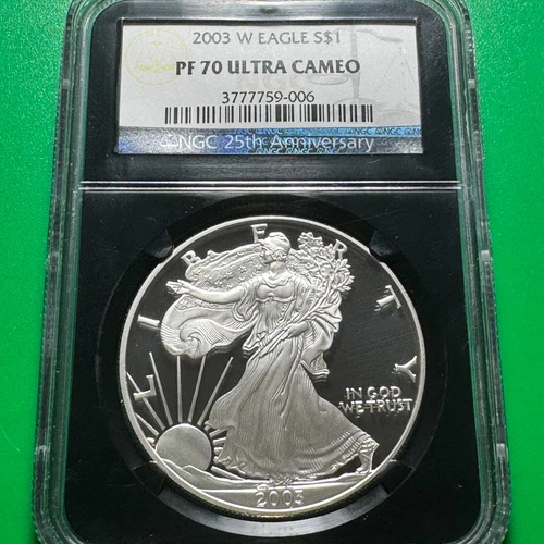 2003-W Silver Eagle NGC PF70 Ultra Cameo 58006
