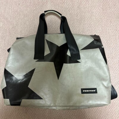 FREITAG F46 CLARK Boston Shoulder Hand Travel Bag GRAY STAR FREITAG F46 CLARK Boston Shoulder Hand Travel Bag GRAY STAR
