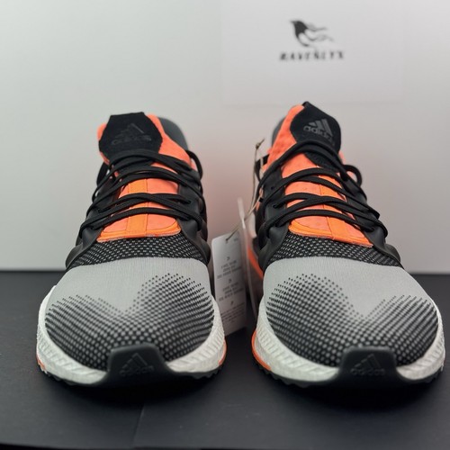 adidas X_PLRBOOST Low Grey Screaming Orange Black ID9436 Size 11 - Picture 8 of 10