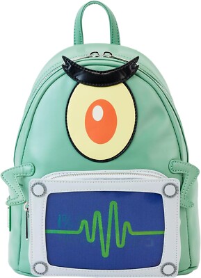 Loungefly Nickelodeon Spongebob Squarepants Plankton Lenticular Mini Backpack