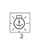 CARLING SWITCH Bascule con simbologia illuminata 02 - Luci di fonda