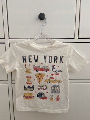 baby gap boy tshirt cream white size 3 years old SKU#A1
