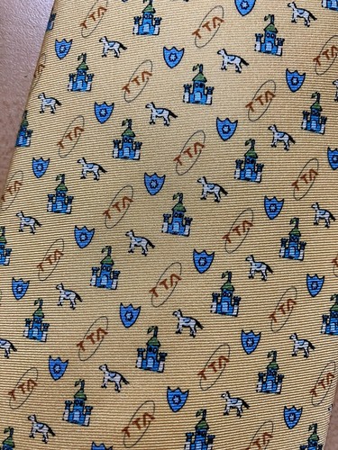 Knight's Telecommunications Technology Association TTA Silk Yellow Tie - Picture 2 of 3