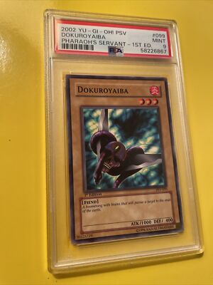 YuGiOh DOKUROYAIBA #PSV-099 COMMON🔥PSA 9 MT🔥1st EDITION-2002