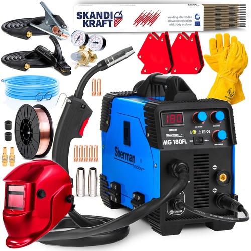 3 in 1 Welding Machine MIG MAG MMA - Protective Gas and Fill Wire 180A Inverter Sherman - Picture 10 of 10