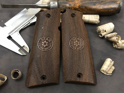 Star Super B Walnut Grips. Checkered. Handmade. US Based Seller