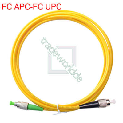 FC/APC to FC UPC SM Single Mode 9/125 Fiber Patch Cord Simplex 3.0mm 3.0 Meter