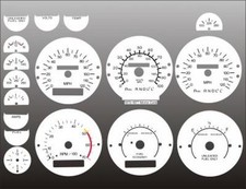 White Face Gauges For 1973-1977 Chevrolet Monte Carlo El Camino