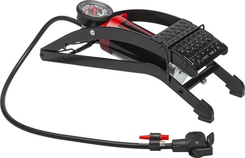 Blackburn Bicycle Foot Pump with Pressure Gauges with Valves, Black, 13 inch. - Picture 2 of 6